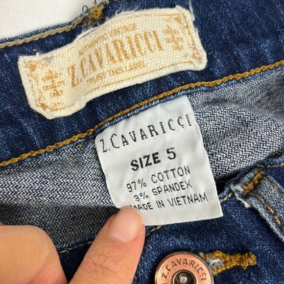 Z Cavaricci Jeans Vintage Denim Women's Bootcut Low Rise Pants Size 5 - Picture 13 of 14